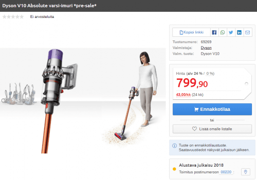 Dyson V10 Absolute