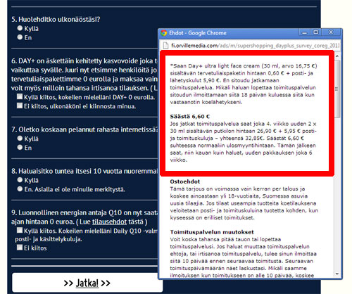 Se kuuluisa pieni präntti
