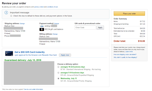 AmazonGlobal Priority