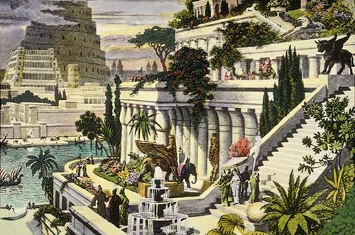 Babylonian riippuvat puutarhat - Martin Heemskerck