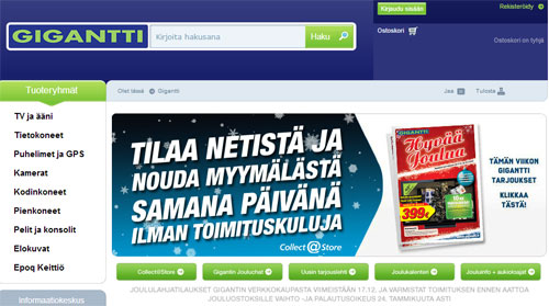 Gigantin joulutarjoukset