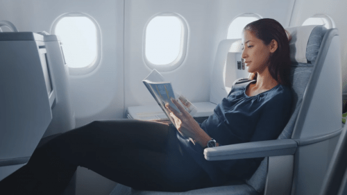 Finnairin bisnesluokka (Kuva: Finnair Business Class)