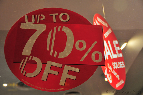 Aina on menossa joku alennusmyynti