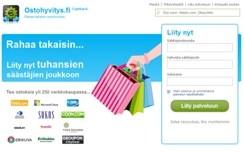 Ostohyvityksen etusivu