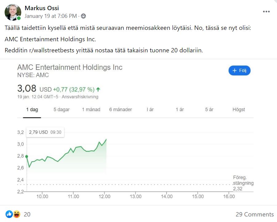 Ennustukseni meni nappiin