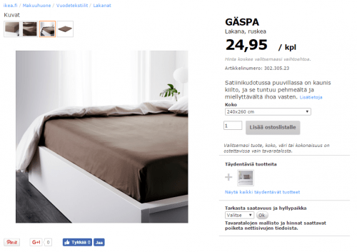 Ikean Gäspa-lakanat